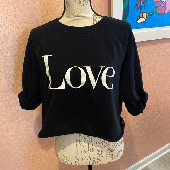 J. Crew | Tops | Jcrew Love Distressed Crew Neck Sweatshirt | Poshmark